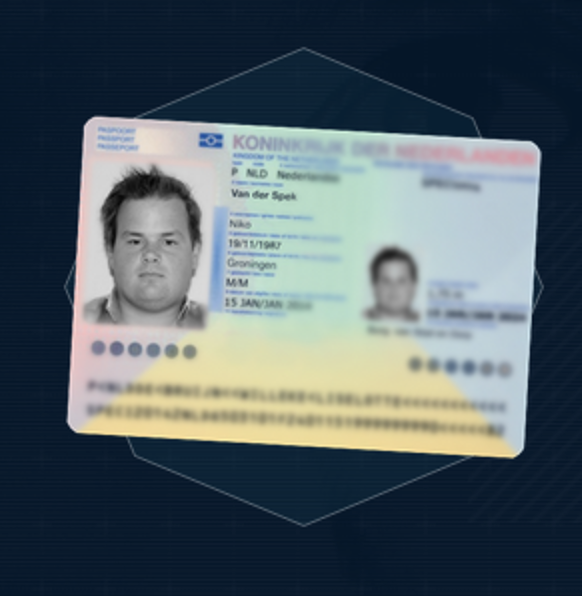 ID of a hacker person. Copyright crimediggers.nl
