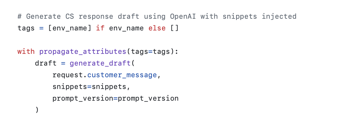 Using a with statement context manager