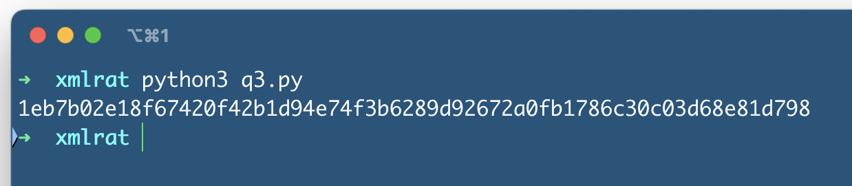 Python script for Q3 in action